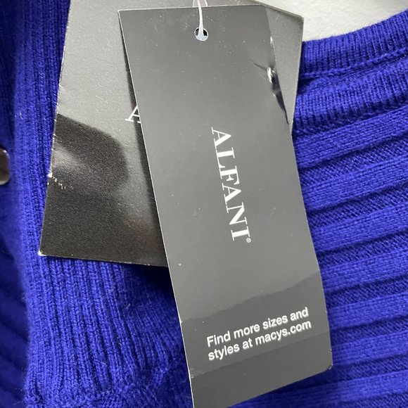 New Alfani Women's Ribbed Snap Detail Sweater - Picture 5 of 8